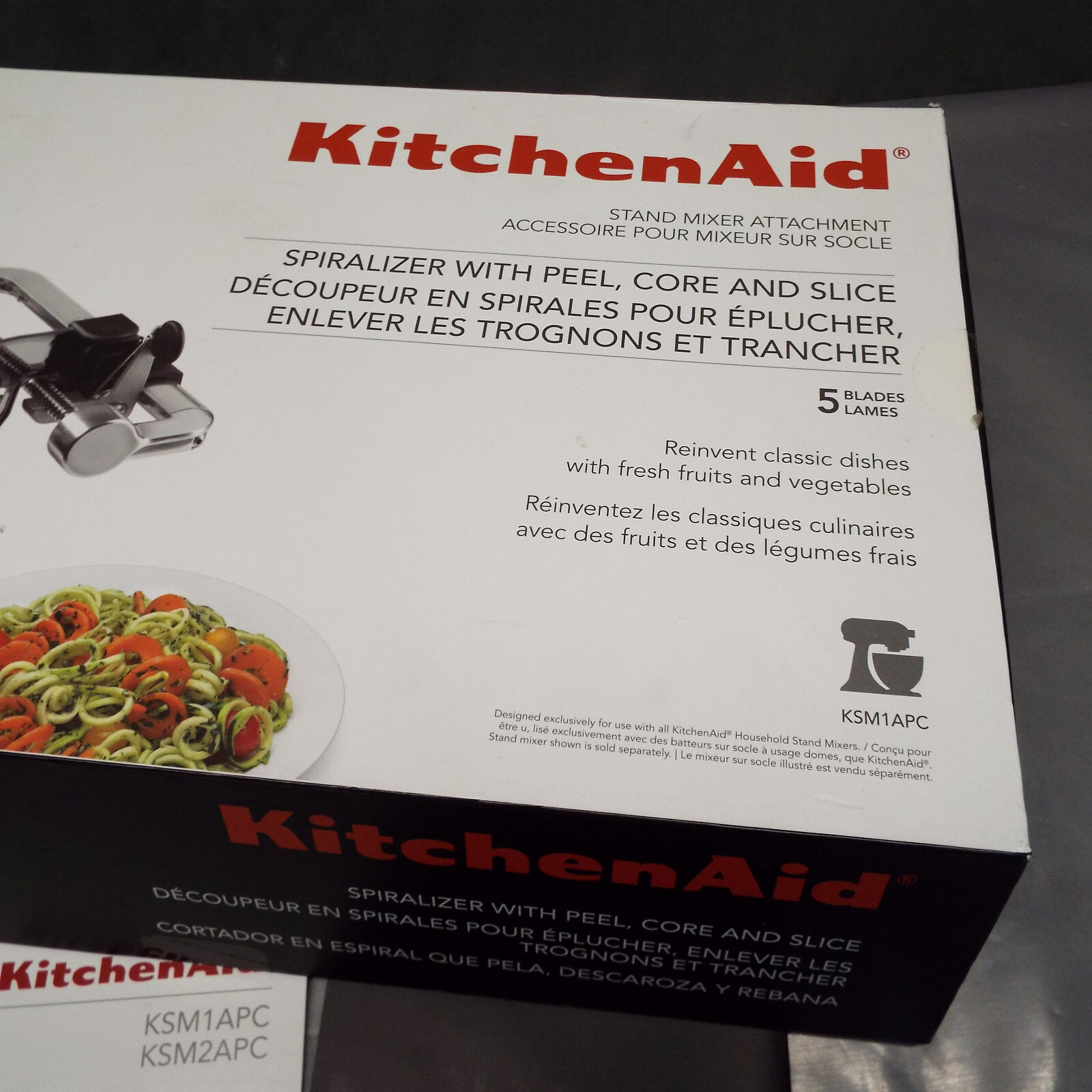 KitchenAid Spiralizer Attachment (Fits all Stand Mixers) (KSM2APC)