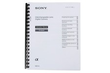 Owners Manual for Sony NEX-6 NEX-6 Basic Camera 104 Pages w/ Clear Covers
