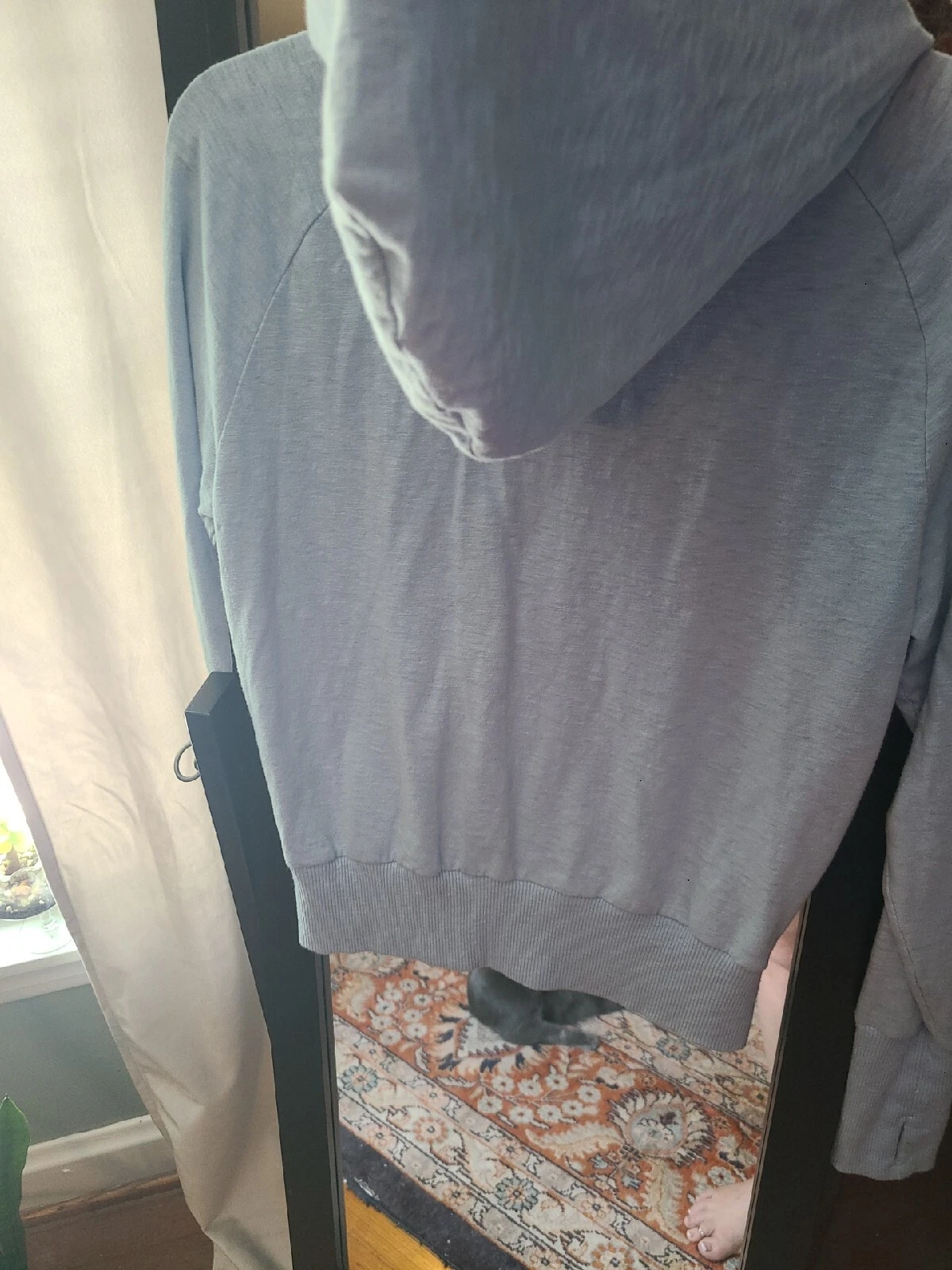 UNDERCOVER Felpa con cappuccio rosa giacca blu con cerniera