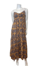 ZIMMERMANN Floral Maxi Dress in Mustard Size 1/S