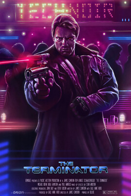 TERMINATOR ARNOLD SCHWARZENEGGER  MOVIE POSTER #7 FREE SHIPPING