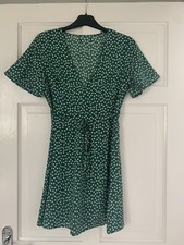 Nastygal Green Daisy Dress