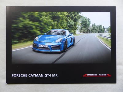 Porsche Cayman Gt4 Mr Manthey Racing Tuning Prospekt Brochure