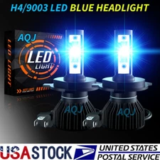 H4 9003 Super Ice blue 40000LM Kit 8k LED Headlight Bulbs High Low Beam Combo 2