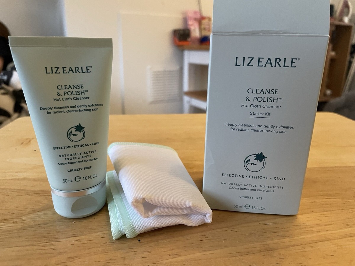 Liz Earle Cleanse & Polish Starter Kit - 50 Ml Reinigungscreme Mit Musselintuch Und Tasche