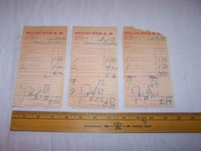 Three 1954 WHISTLE VESS BOTTLING Invoices Receipts TERRE HAUTE INDIANA