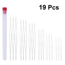 18Pcs Needles Bead Big Eye Jewelry Beads Set Beading Sizes Large Eye Beading New