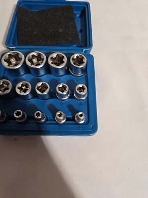 14 PCS Female E Torx Socket Set 3/8 1/2 1/4 Drive E4 - E24 External Torque Star