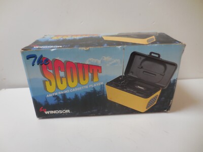 The ''SCOUT'' by Windsor am/fm Radio Cassette Player Camping,Hunting,Hiking