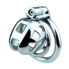 Stainless Steel Male Chastity Device Mamba Cage Men Cobra Metal Lock Belt USA