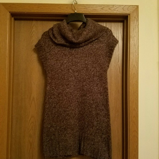 Nine west cowl neck purple tunic sweater L | eBay