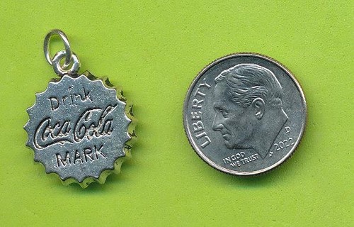 Stylish Silver-Plated Coca-Cola Dangle Charm For Bracelet Or Necklace Etc