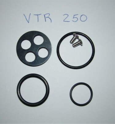 HONDA FUEL PETCOCK VALVE REBUILD GASKET KIT VTR250 VTR 250 INTERCEPTOR