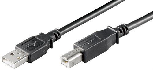USB 2.0 Hi-Speed cable black 1.8m USB 2.0 plug type A to USB 2.0 plug type B