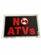SIN ATV Pictograma SIGNO Plástico 8x10 Sin ATV HILLMAN 848599 Lote de (2)
