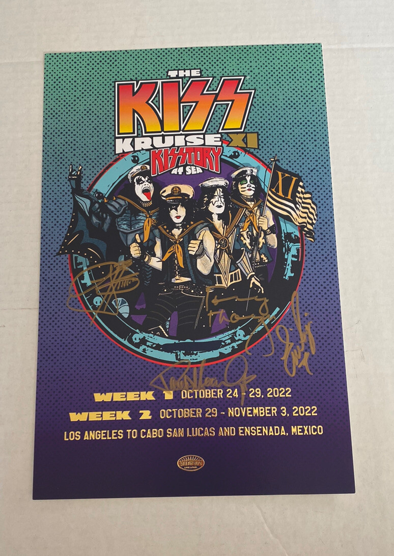 Kiss Kruise XI Two Timer Autographed Signed Lithograph Poster! | eBay