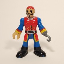 Figura de acción Imaginext Capitán Garfio Barco pirata 3" juguete suelto usado ropa de juego