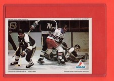 1971-72  Vic Hadfield/Cesare Maniago   Pro Star NHLPA Postcard nrmnt-mt
