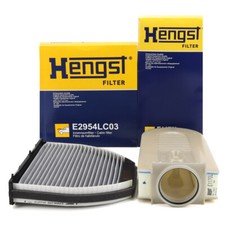 HENGST Innenraum + Luftfilter für MERCEDES W204 S204 C/X218 W212 S212 X204 OM651