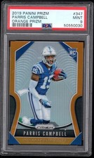2019 Panini Prizm PARRIS CAMPBELL Orange /249 SP PSA 9 Rookie RC #347