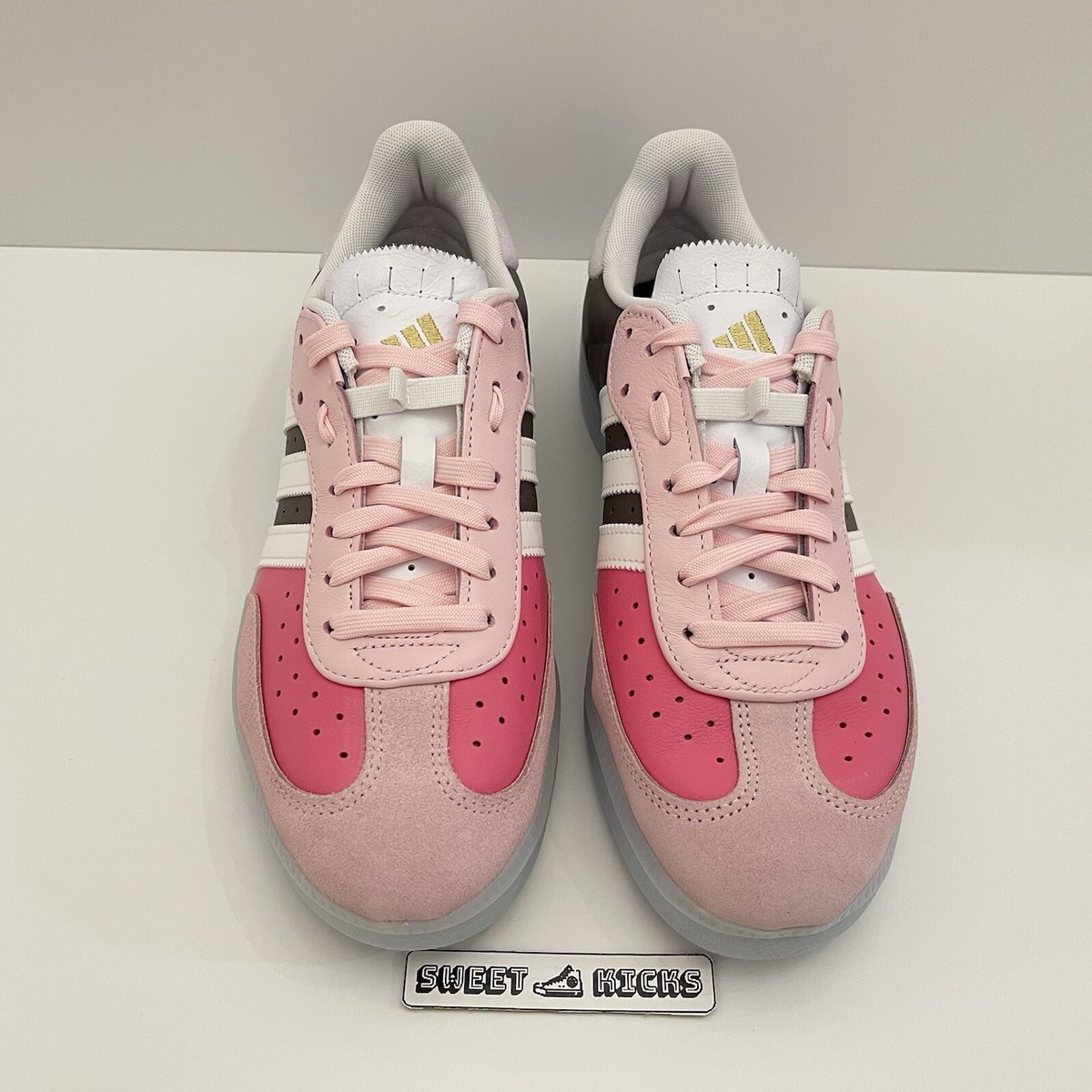 adidas Velosamba Leather CYCLING Shoes Charcoal Cloud White Clear Pink Size 9.5 adidas Velosamba Leather CYCLING Shoes Charcoal Cloud White Clear Pink Size 9.5