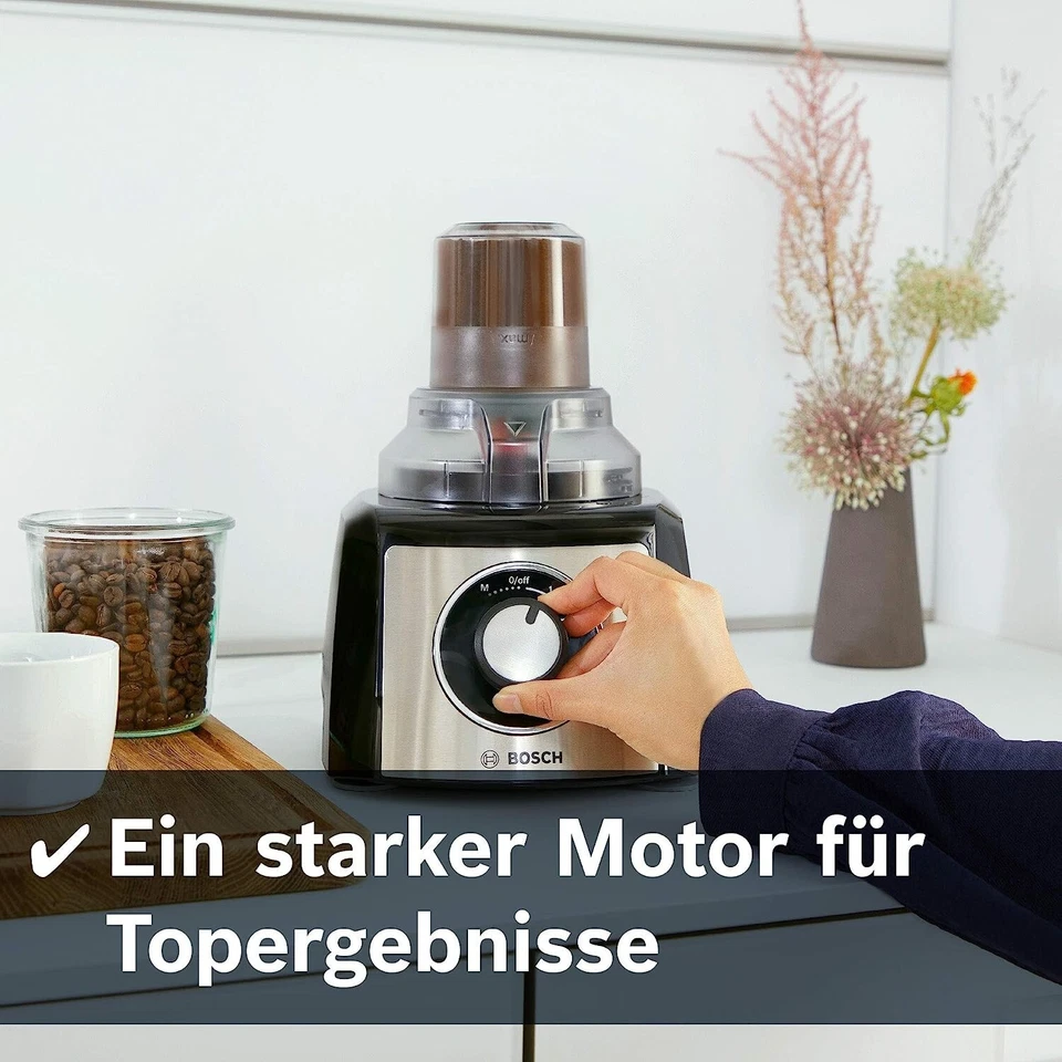 Bosch MCM3501M 800 Watts Food Processor, Black - Image 3 of 4