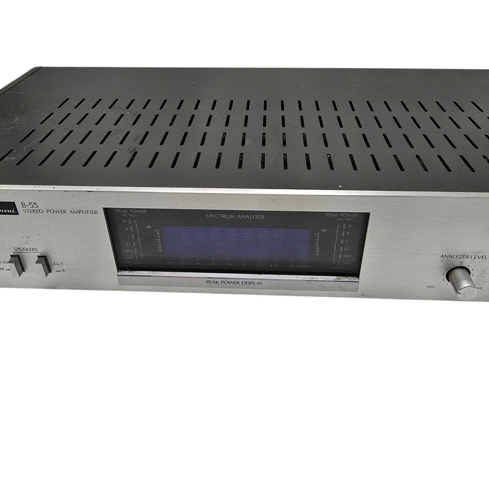 Vintage Sansui B-55 2 Channel-Stereo Power Amplifier with Peak Spectrum Analyzer - Image 3 of 4