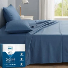 California King Sheet Set - Coolmax Cooling Microfiber  - Degrees of Comfort