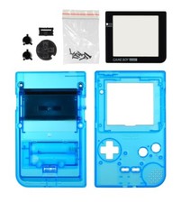 Nintendo GameBoy Pocket GBP Console Shell Translucent Blue