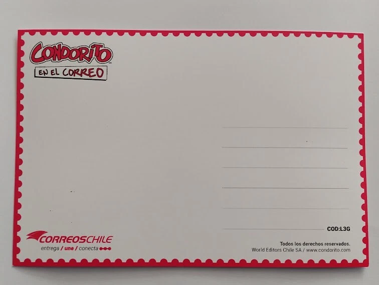 Chile 2025 Postcard CorreosChile Condorito en el Correo - Image 2 of 2