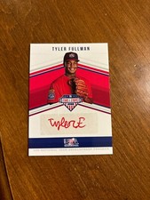 Tyler Fullman 2018 USA Baseball Stars Stripes Red Ink Auto 14NT-TF Michigan /10