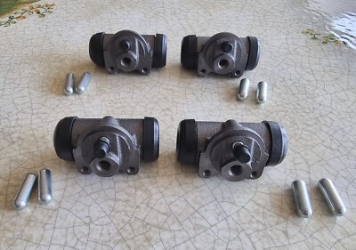 COMPLETE SET FRONT REAR CYLINDERS Fiat 500B / Fiat 500C Bicono M and F