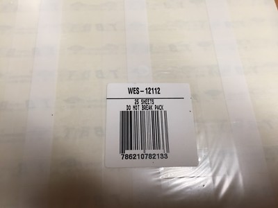 Thomas & Betts WES 12112 Wire Marker,Dot Matrix Printable, PET,White (25 Sheets)