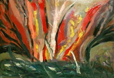 Contemporary impressionist oil painting landscape