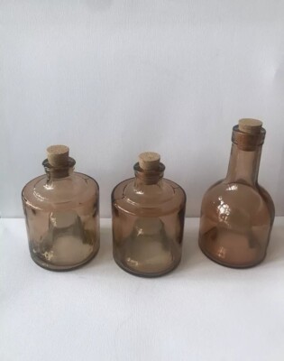Dreiteile Deko Glasflasche Neu