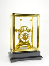 24K Harrison Style Grasshopper Escapement Double Pendulum Skeleton Sea Clock