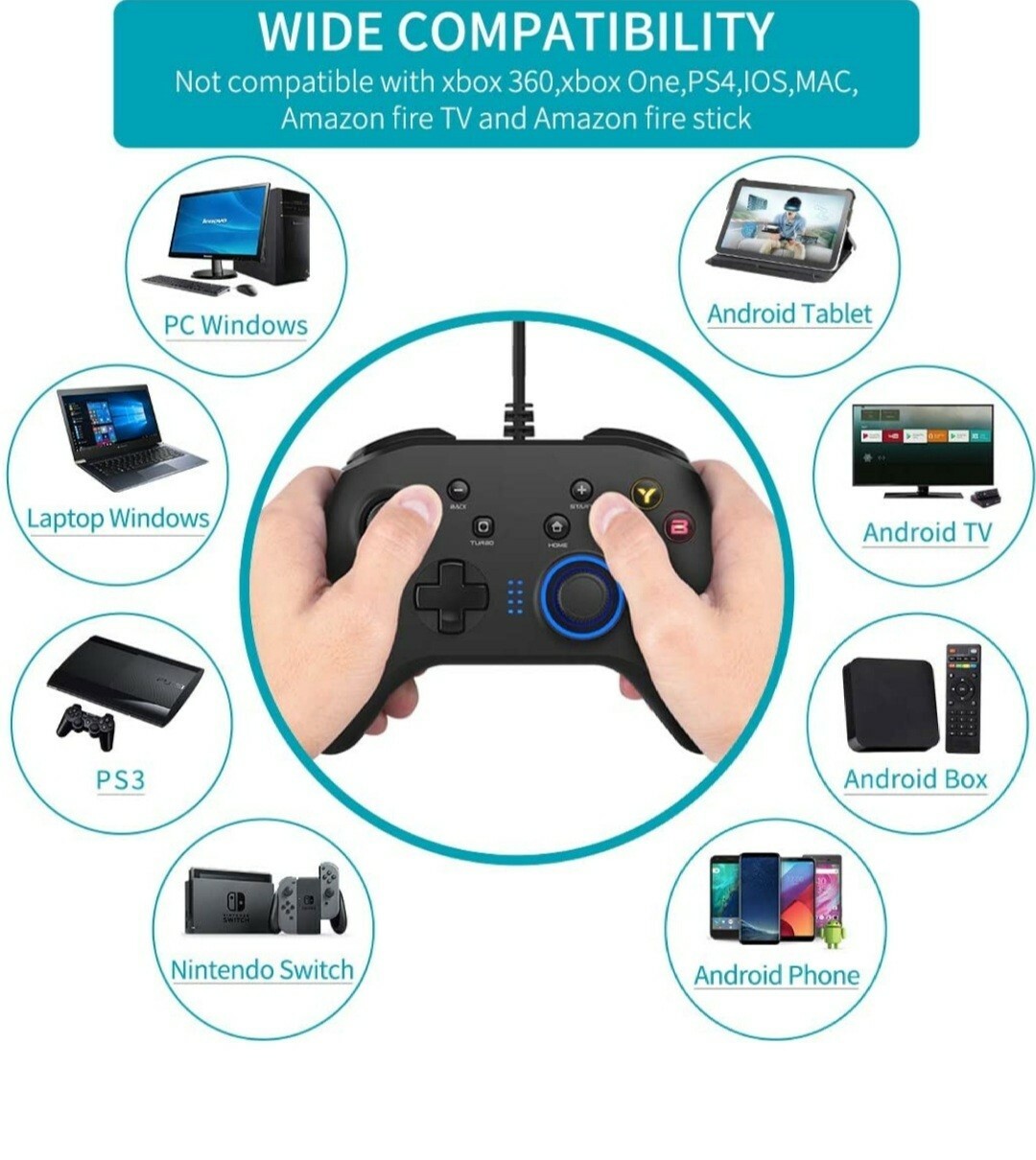 Ps3 Android Tv Box Nintendo Switch Windows 7 8 10 Wired Gaming Controller Ebay Ps3 Android Tv Box Nintendo Switch Windows 7 8 10 Wired Gaming Controller Ebay