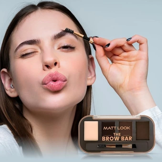 MATT LOOK Eyebrow Palette With Wax Cream |Travel-Friendly Eyebrow Palette With B - Image 3 of 4