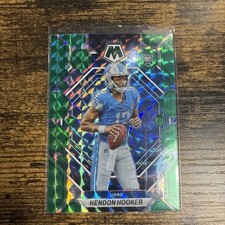 2023 Panini Mosaic #322 Hendon Hooker Green Mosaic RC Detroit Lions