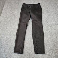 Lucky Brand Lizzie Low Rise Skinny Jeans Black Denim Size 6/28 R Womens
