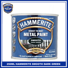 Hammerite 250ML Smooth / HAMMERED / SATIN Direct Rust Metal Paint - ALL COLOURS