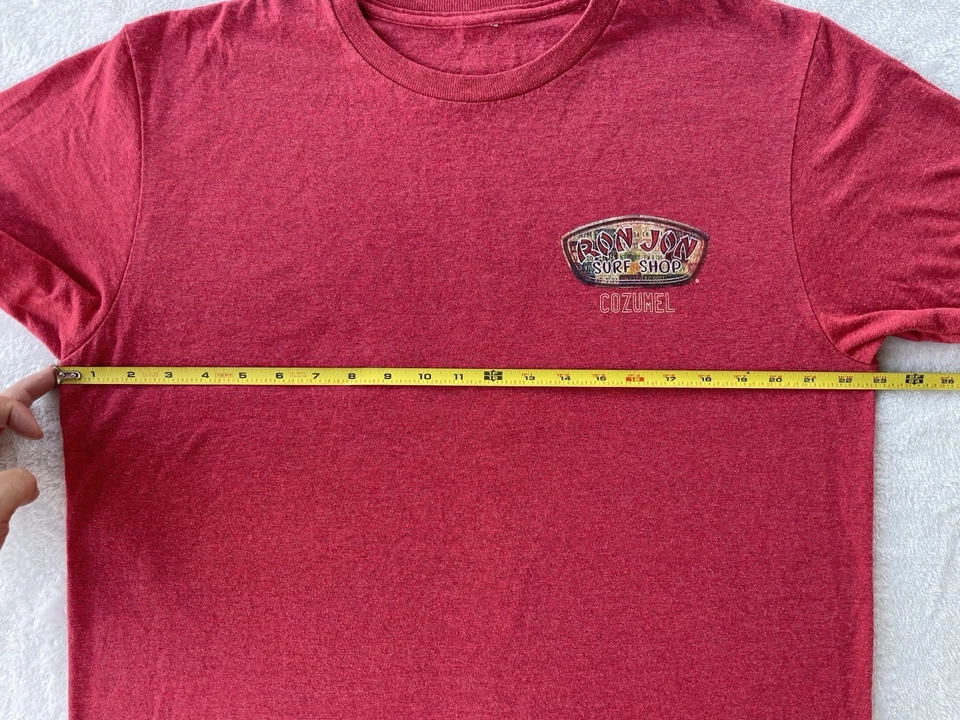 Camiseta Surf Ron Jon Cozumel México Roja XL, 2 Caras Foto 4 de 4