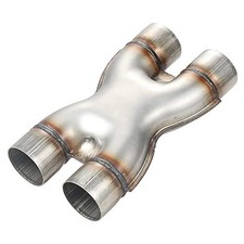 Universal 2.5" In/Out Crossover X Pipe 12" Length Stainless 2.5" Diameter