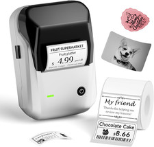 B1 Label Maker,2 Inch Bluetooth Thermal Label Printer, Silver