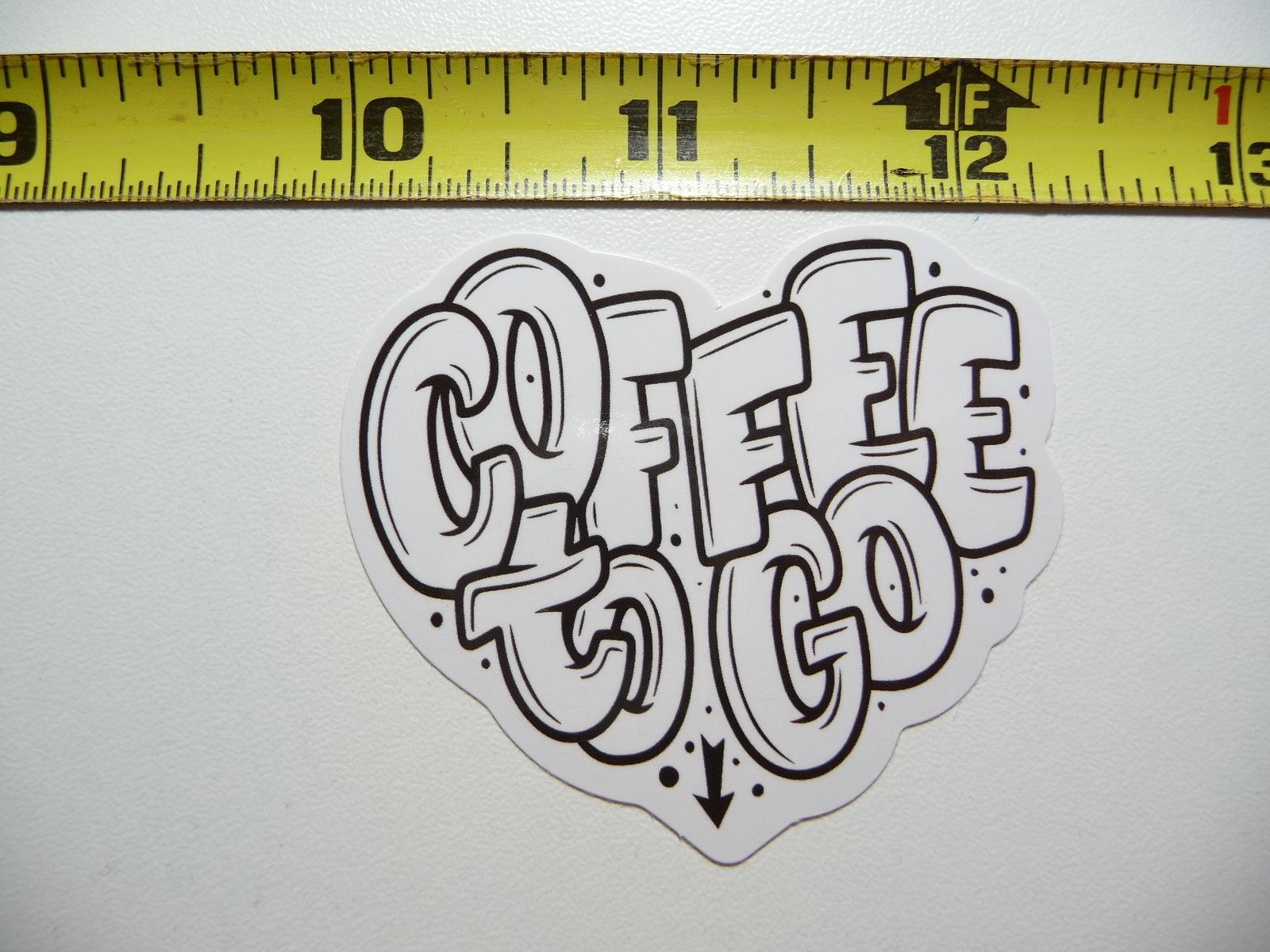 Coffee Lover Heart Decal Sticker Wake Up Morning Beverage Fun