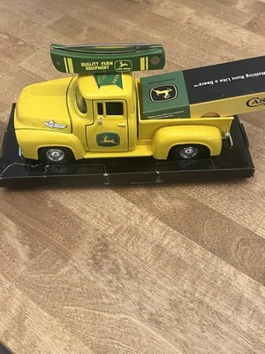 Case John Deere Sodbuster Jr (4137 SS) And Yellow John Deere Die Cast Truck