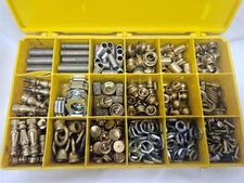 Lamp Repair Parts Kit, Brass Finials, Spacers, Screws, Nuts Over 5 Pounds