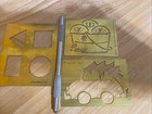 Brass Stencils Shapes, Snowballs And Christmas + Embossing Tool — photo 1