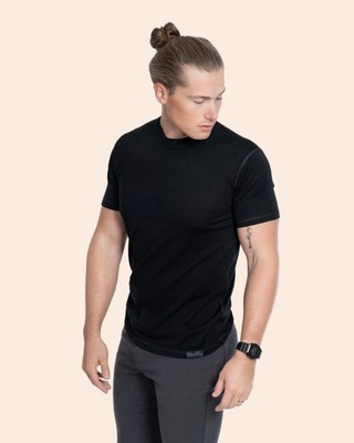 NWT Woolly Clothing Co. 100% Merino Wool Crew Neck T-Shirt Tee Size Large 175GSM