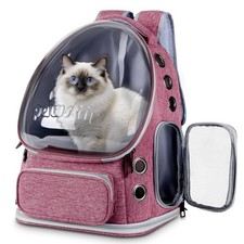 Pawstrip Cat Backpack Carrier Large Space Bubble Window Airline Approved Breatha